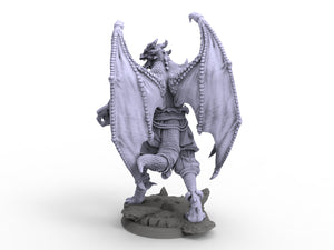 Creatures - Draconian Fighter, Time Abyss, for Wargames, Pathfinder, Dungeons & Dragons and other TTRPG.