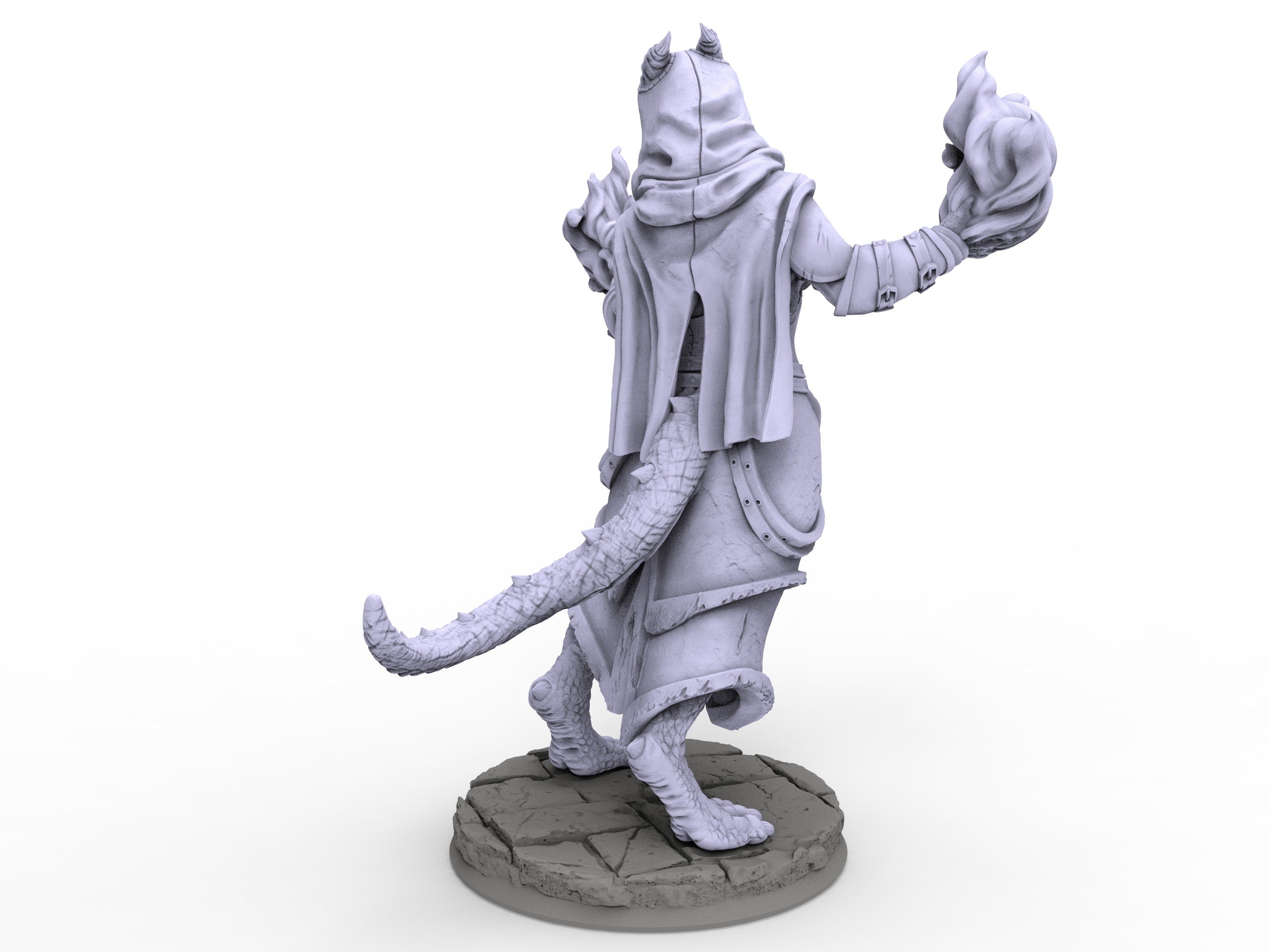 Creatures - Draconian Sorcerer, Time Abyss, for Wargames, Pathfinder, Dungeons & Dragons and other TTRPG.