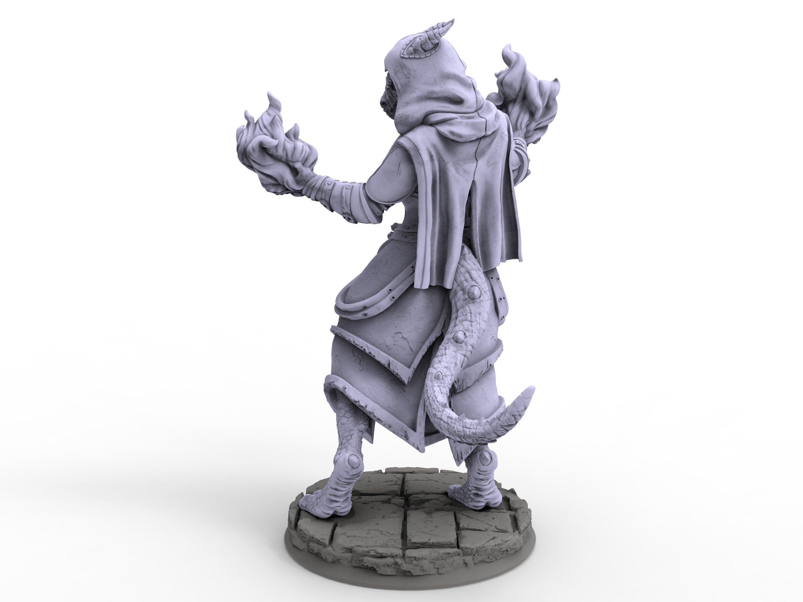 Creatures - Draconian Sorcerer, Time Abyss, for Wargames, Pathfinder, Dungeons & Dragons and other TTRPG.