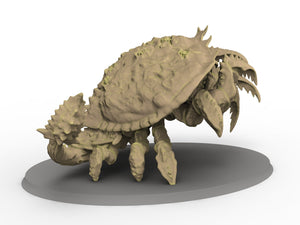 Fukai - Giant Slasher Crab ,usable for tabletop wargame Pathfinder, Dungeons and Dragons and other TTRPS.