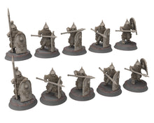 Load image into Gallery viewer, Dwarves - Gur-Adur Elite warriors, The Dwarfs of The Mountains, for Lotr, Medbury miniatures
