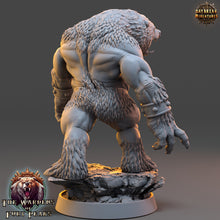 Load image into Gallery viewer, Bears warriors - Harkan Roarer, The Wardens of Fury Peaks, daybreak miniatures, for Wargames, Pathfinder, Dungeons &amp; Dragons other TTRPG
