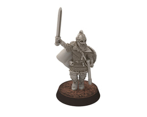 Vendel Era - King Ongentheow, Iconic Hero Epic Warrior 7 century, miniatures 28mm Infantry for wargame Historical Saga... Medbury miniature