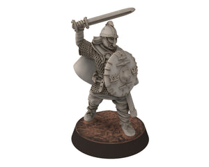 Vendel Era - Beowulf, Iconic Hero Epic Warrior, 7 century, miniatures 28mm, Infantry for wargame Historical Saga... Medbury miniature