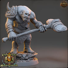 Charger l&#39;image dans la galerie, Ogre - Soldier - Zabadan Moshbreaker, Followers of the Moon Gulper, daybreak miniatures, for Wargames, Pathfinder, Dungeons &amp; Dragons TTRPG
