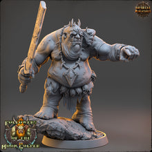 Charger l&#39;image dans la galerie, Ogre - Cayark Ravenbrazz son , Followers of the Moon Gulper, daybreak miniatures, for Wargames, Pathfinder, Dungeons &amp; Dragons TTRPG
