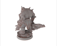 Load image into Gallery viewer, Ogre - The Stonecrack Brothers, Followers of the Moon Gulper, daybreak miniatures, for Wargames, Pathfinder, Dungeons &amp; Dragons TTRPG
