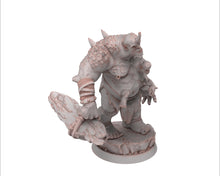 Load image into Gallery viewer, Ogre - The Stonecrack Brothers, Followers of the Moon Gulper, daybreak miniatures, for Wargames, Pathfinder, Dungeons &amp; Dragons TTRPG
