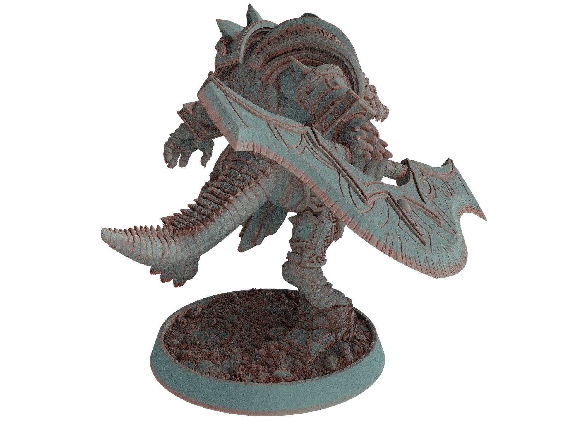 Crocodile warriors - Layton Crane - The Sharptails of Hacksaw River, daybreak miniatures, for Wargames, Pathfinder, Dungeons & Dragons