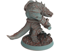 Charger l&#39;image dans la galerie, Crocodile warriors - Magton Jawhammer - The Sharptails of Hacksaw River, daybreak miniatures, for Wargames, Pathfinder, Dungeons &amp; Dragons
