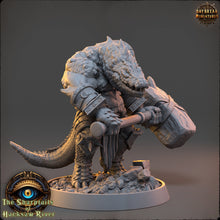 Charger l&#39;image dans la galerie, Crocodile warriors - Magton Jawhammer - The Sharptails of Hacksaw River, daybreak miniatures, for Wargames, Pathfinder, Dungeons &amp; Dragons
