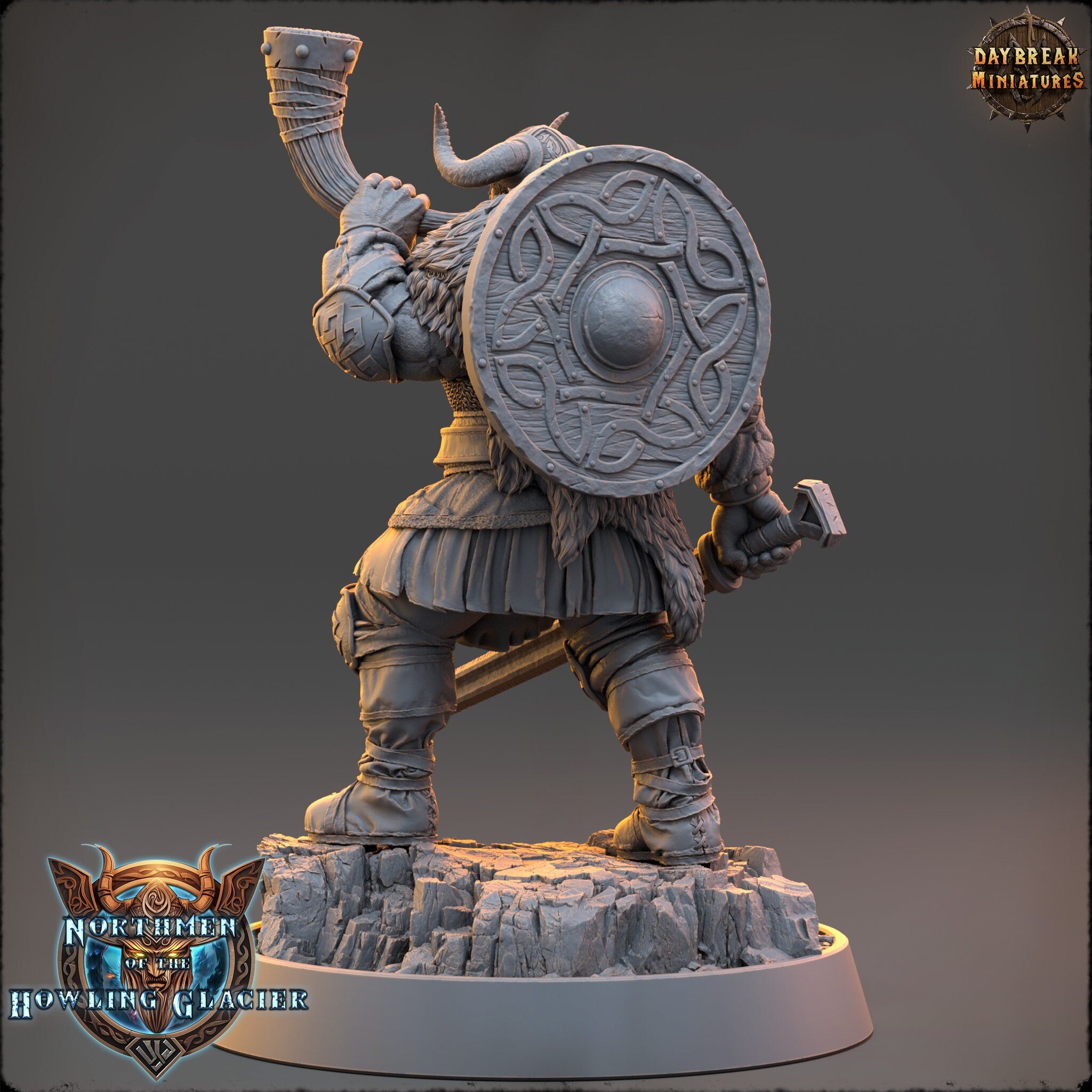 Vikings - Harald Hornblower - Northmen of the Howling Glacier, daybreak miniatures, for Wargames, Pathfinder, Dungeons & Dragons