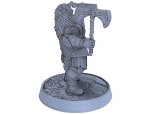 Vikings - Thorfinn Black - Northmen of the Howling Glacier, daybreak miniatures, for Wargames, Pathfinder, Dungeons & Dragons