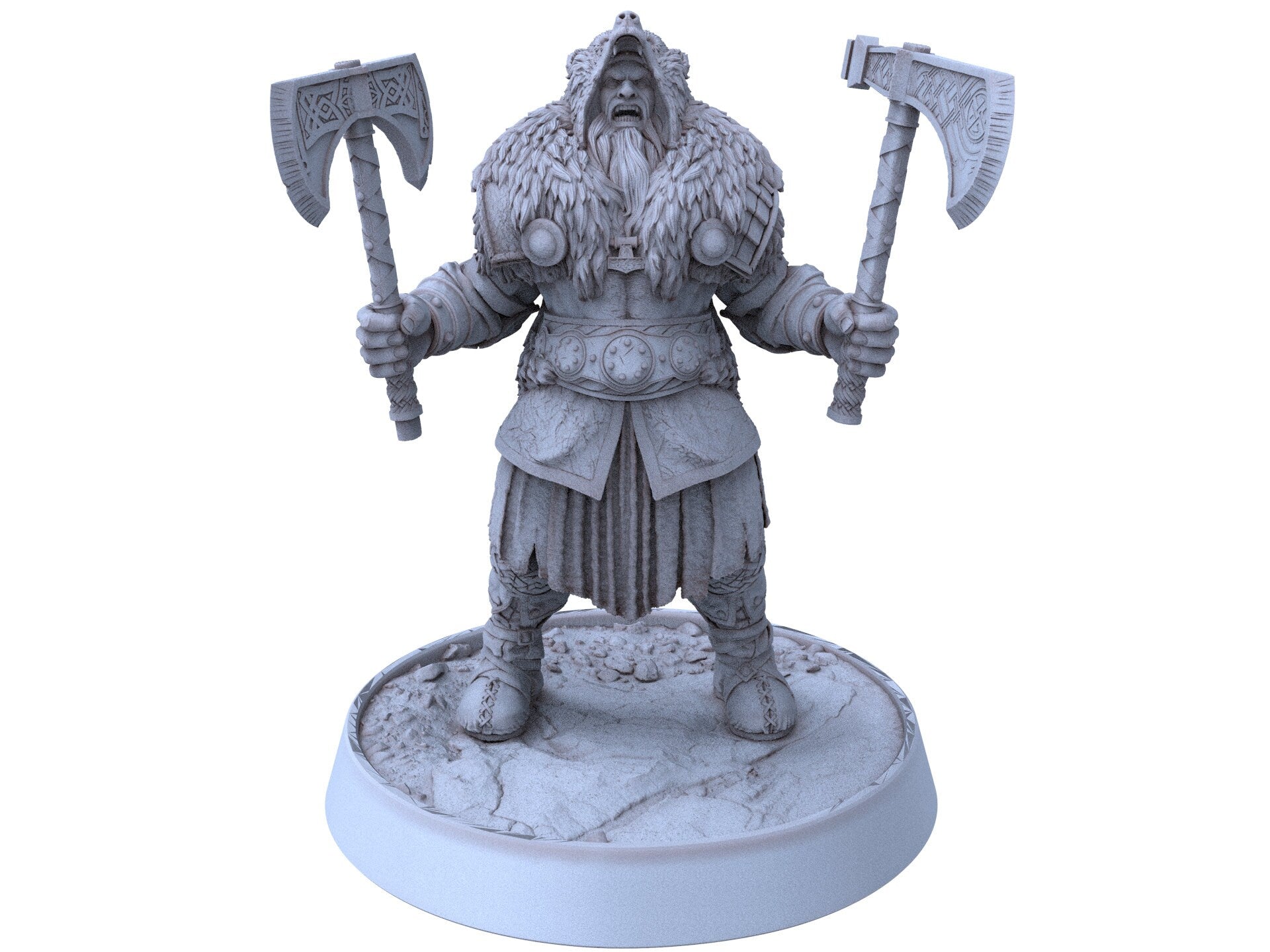 Vikings - Thorfinn Black - Northmen of the Howling Glacier, daybreak miniatures, for Wargames, Pathfinder, Dungeons & Dragons