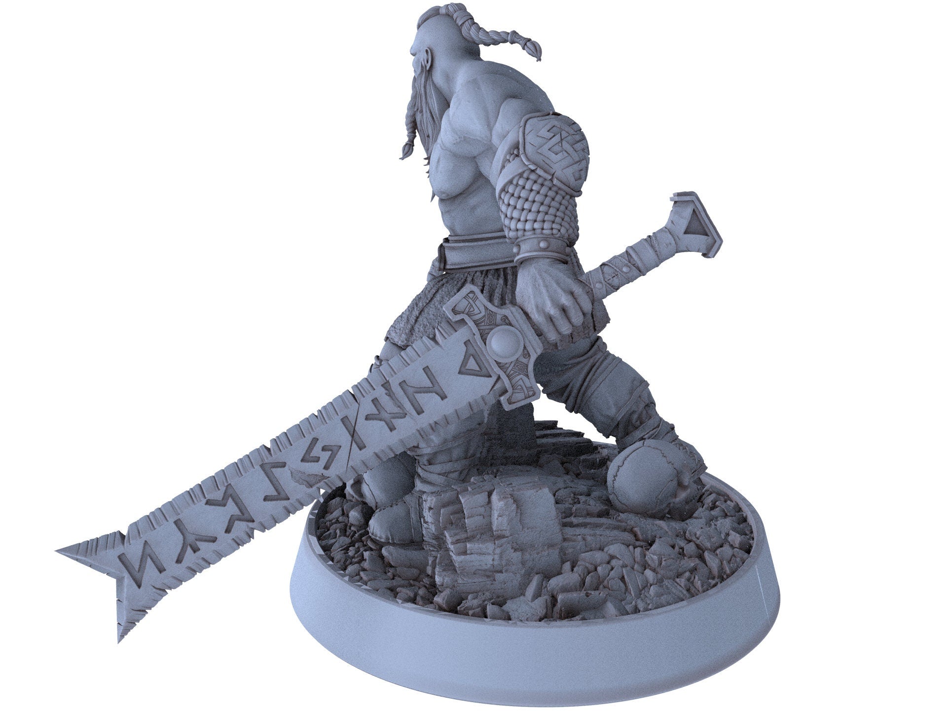 Vikings - Rogur Red - Northmen of the Howling Glacier, daybreak miniatures, for Wargames, Pathfinder, Dungeons & Dragons