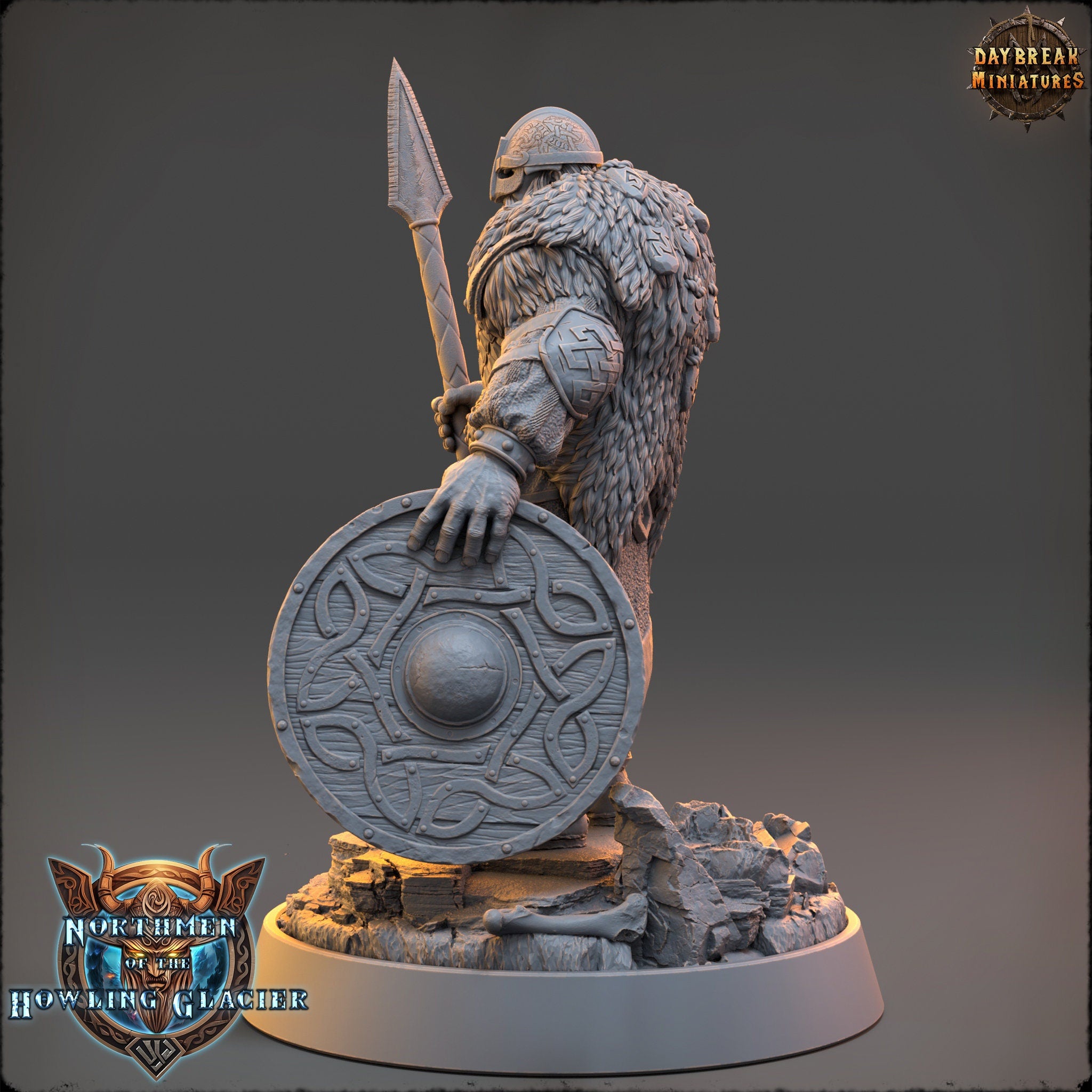 Vikings - Oddalf of the Watch - Northmen of the Howling Glacier, daybreak miniatures, for Wargames, Pathfinder, Dungeons & Dragons