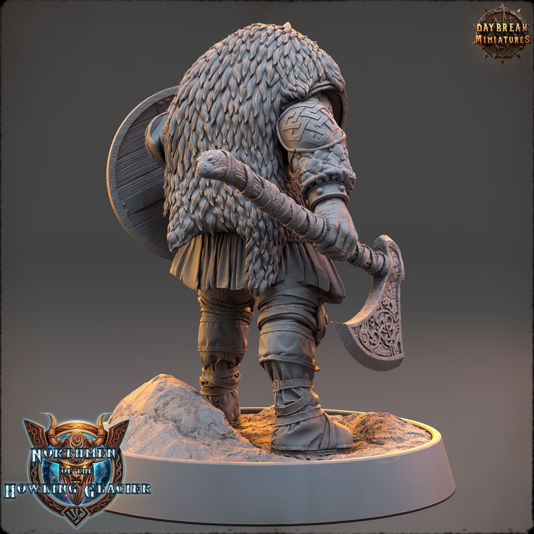 Vikings - Einar Bloodaxe - Northmen of the Howling Glacier, daybreak miniatures, for Wargames, Pathfinder, Dungeons & Dragons