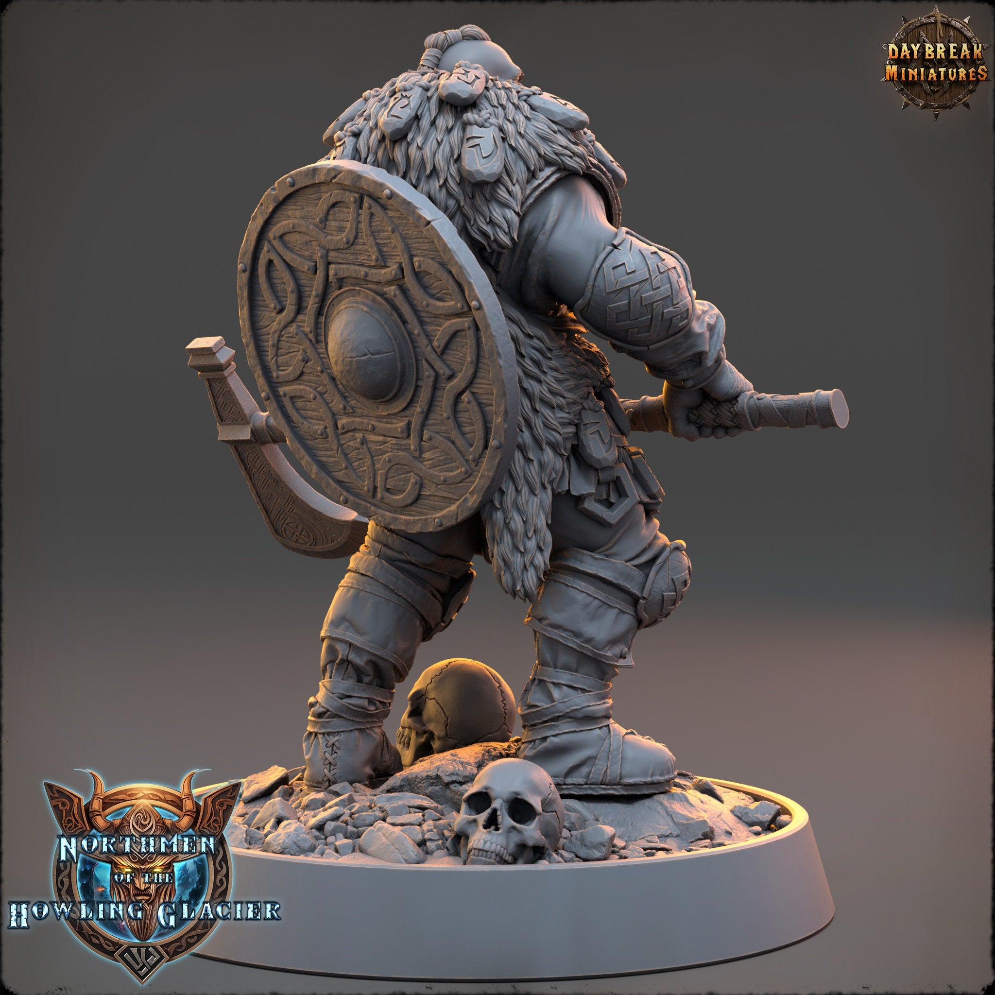 Vikings - Erik the Great - Northmen of the Howling Glacier, daybreak miniatures, for Wargames, Pathfinder, Dungeons & Dragons