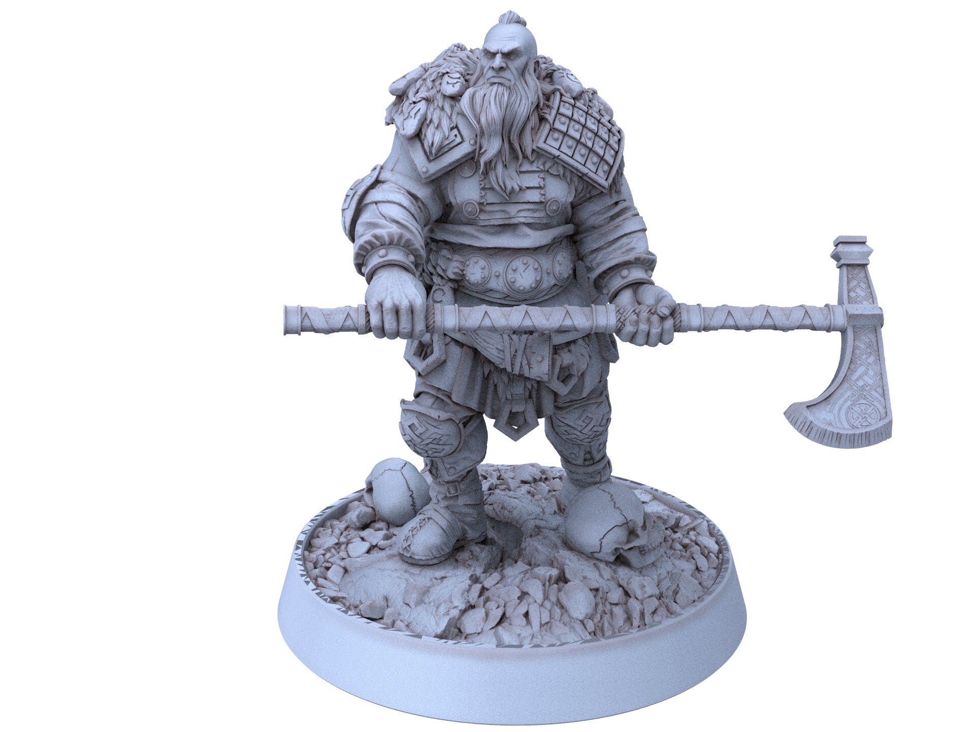 Vikings - Erik the Great - Northmen of the Howling Glacier, daybreak miniatures, for Wargames, Pathfinder, Dungeons & Dragons