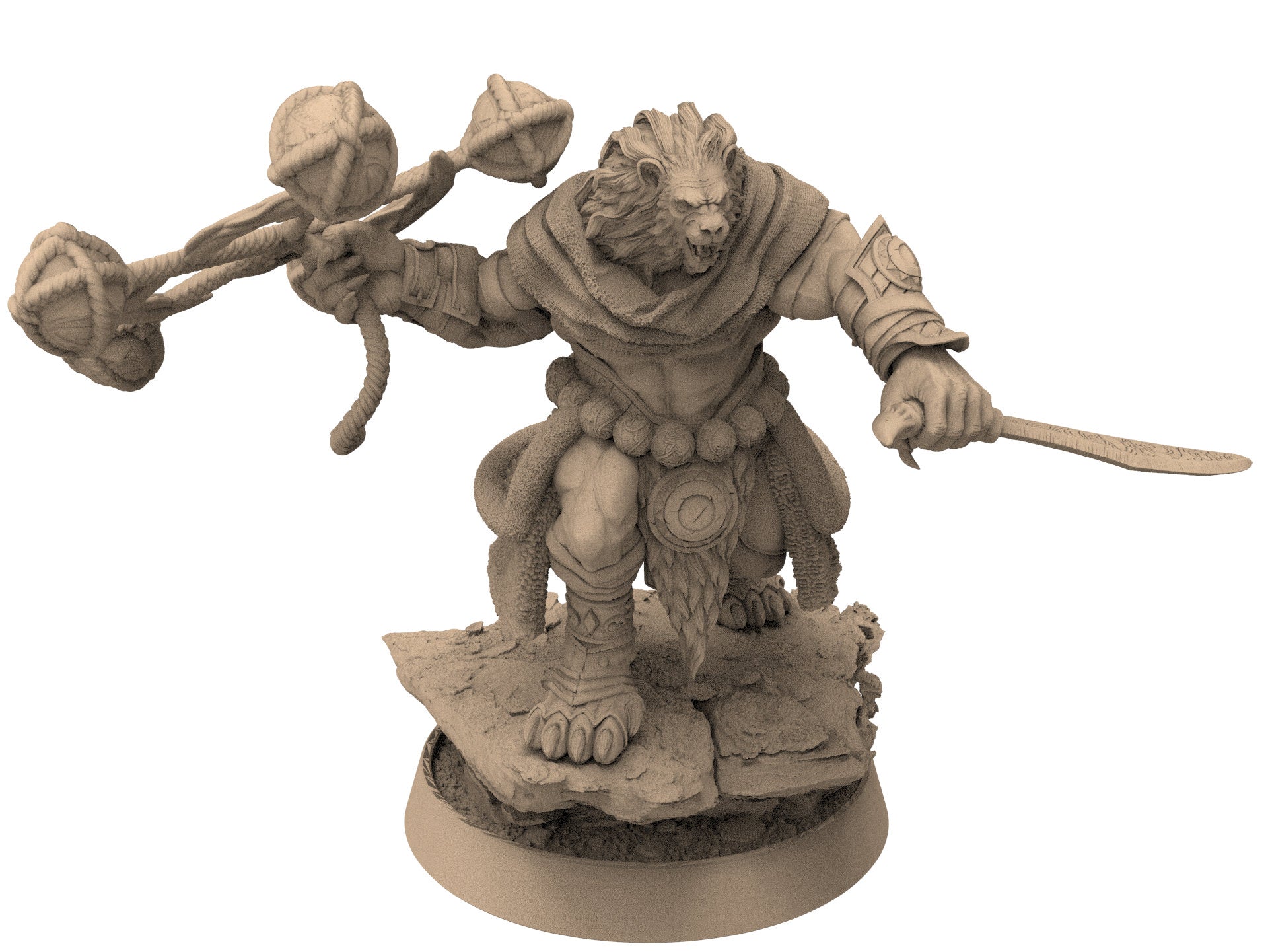 Lion kingdom - King Frency - The Kings of Karmaaz, daybreak miniatures, for Wargames, Pathfinder, Dungeons & Dragons