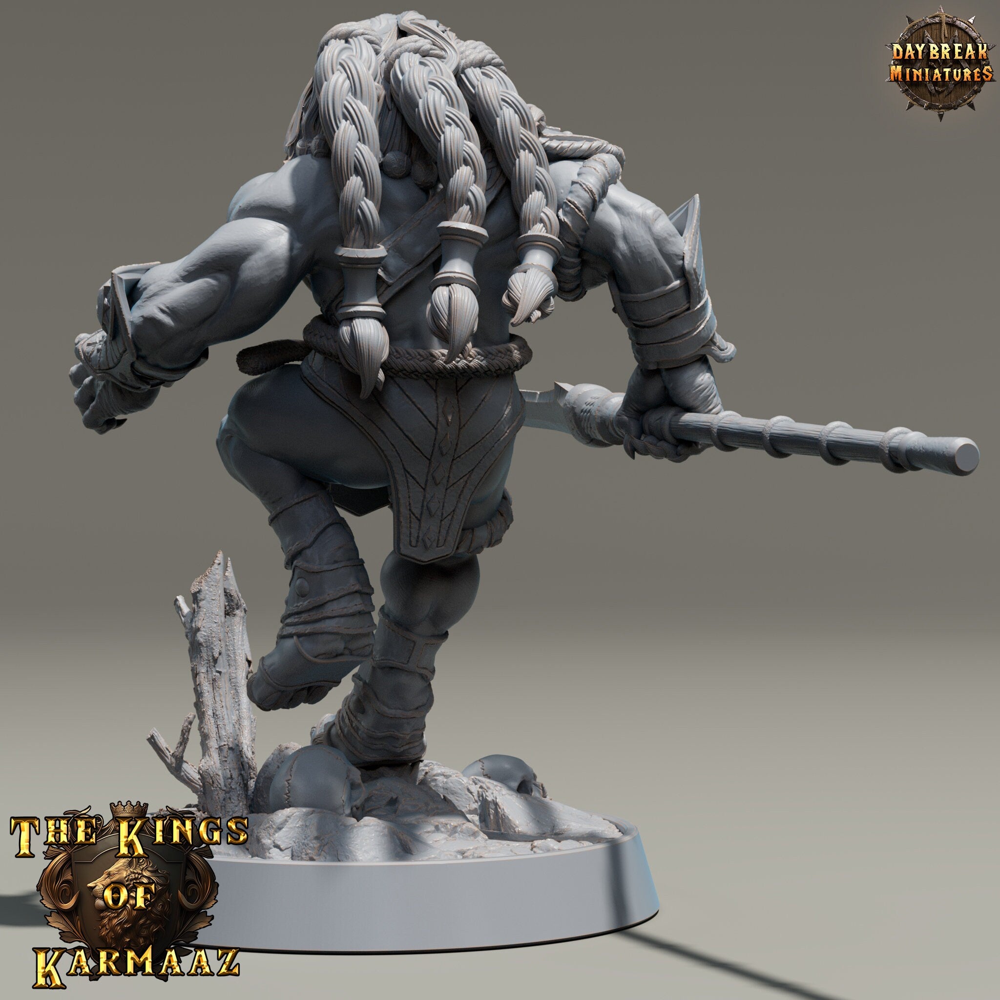 Lion kingdom - King Gutterung -The Kings of Karmaaz, daybreak miniatures, for Wargames, Pathfinder, Dungeons & Dragons