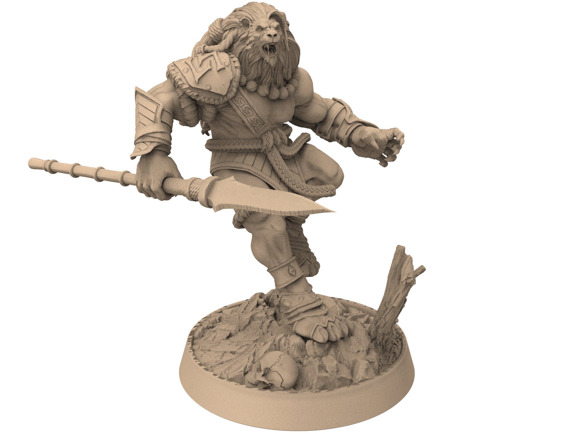 Lion kingdom - King Gutterung -The Kings of Karmaaz, daybreak miniatures, for Wargames, Pathfinder, Dungeons & Dragons