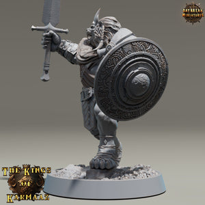 Lion kingdom - King Goldenmane - The Kings of Karmaaz, daybreak miniatures, for Wargames, Pathfinder, Dungeons & Dragons