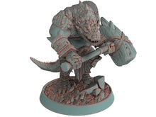 Charger l&#39;image dans la galerie, Crocodile warriors - Magton Jawhammer - The Sharptails of Hacksaw River, daybreak miniatures, for Wargames, Pathfinder, Dungeons &amp; Dragons
