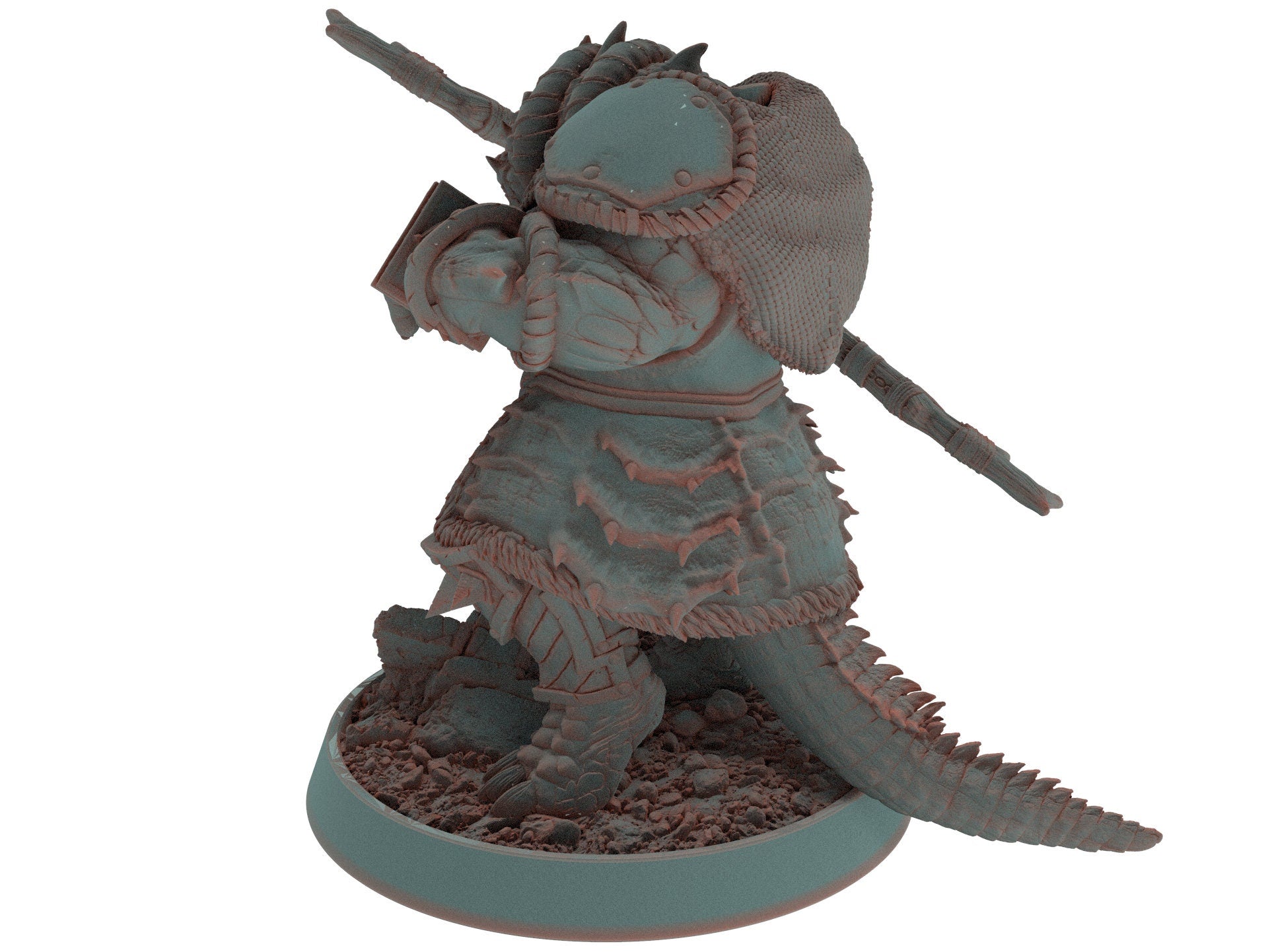 Crocodile warriors - Tungsten Pointmour - The Sharptails of Hacksaw River, daybreak miniatures, for Wargames, Pathfinder, Dungeons & Dragons