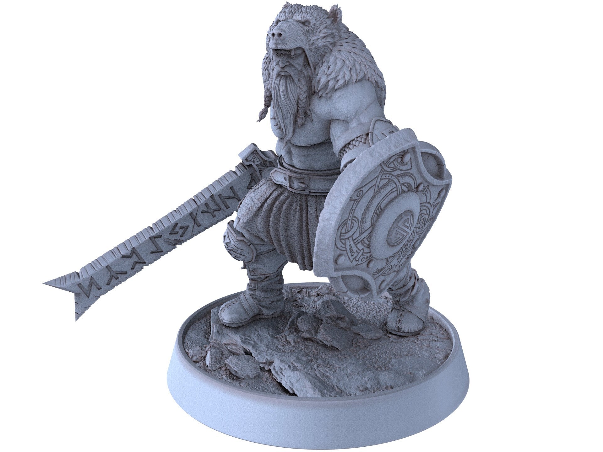 Vikings - Magnar Runeblade - Northmen of the Howling Glacier, daybreak miniatures, for Wargames, Pathfinder, Dungeons & Dragons