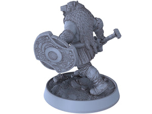 Vikings - Magnar Runeblade - Northmen of the Howling Glacier, daybreak miniatures, for Wargames, Pathfinder, Dungeons & Dragons