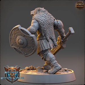 Vikings - Magnar Runeblade - Northmen of the Howling Glacier, daybreak miniatures, for Wargames, Pathfinder, Dungeons & Dragons