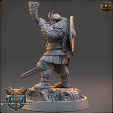 Load image into Gallery viewer, Vikings - Harald Hornblower - Northmen of the Howling Glacier, daybreak miniatures, for Wargames, Pathfinder, Dungeons &amp; Dragons
