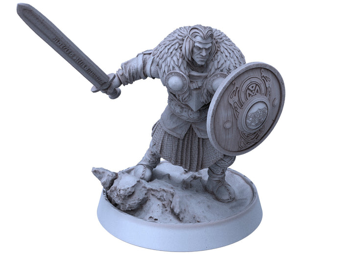 Vikings - Garleif Ravenwing - Northmen of the Howling Glacier, daybreak miniatures, for Wargames, Pathfinder, Dungeons & Dragons