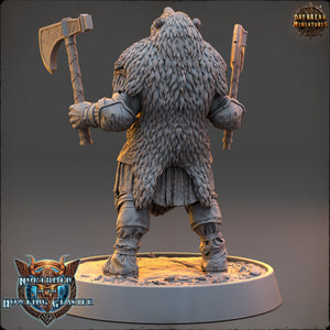 Vikings - Thorfinn Black - Northmen of the Howling Glacier, daybreak miniatures, for Wargames, Pathfinder, Dungeons & Dragons