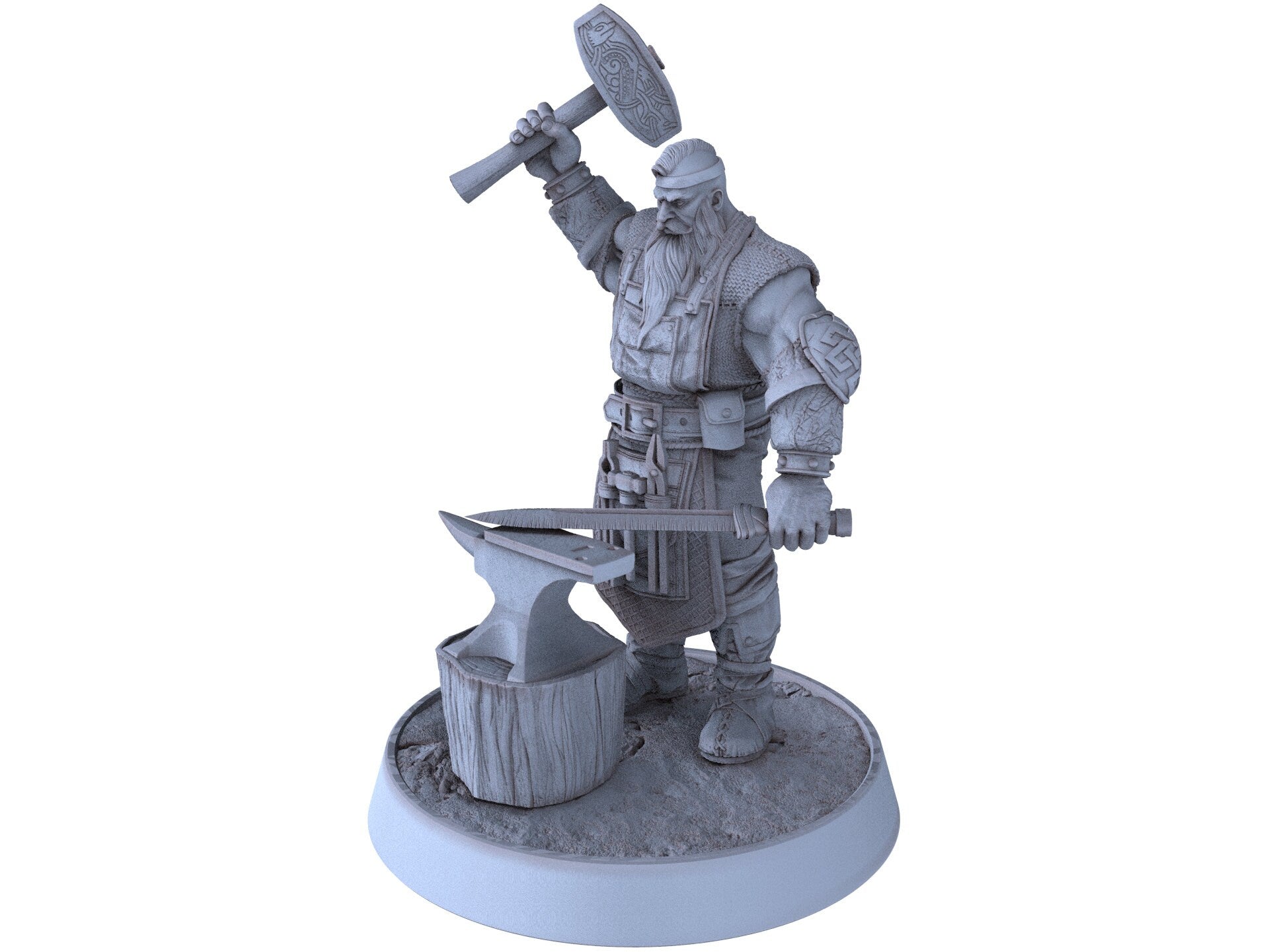 Vikings - Varg Firebrand - Northmen of the Howling Glacier, daybreak miniatures, for Wargames, Pathfinder, Dungeons & Dragons