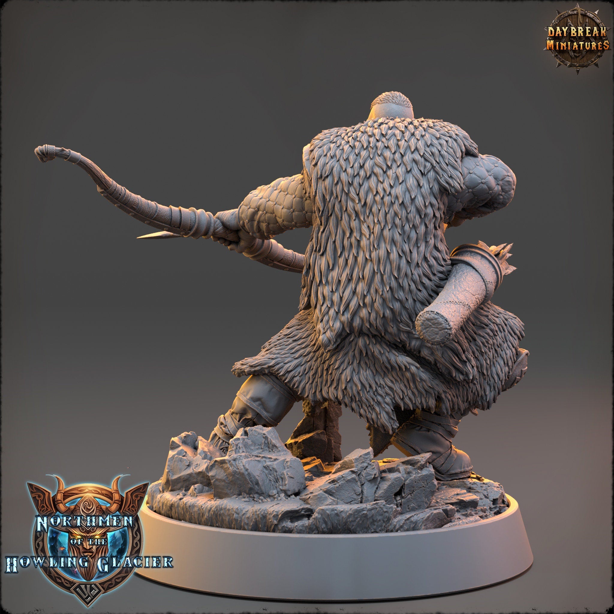 Vikings - Hegar Manhunter - Northmen of the Howling Glacier, daybreak miniatures, for Wargames, Pathfinder, Dungeons & Dragons