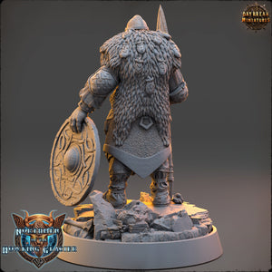 Vikings - Oddalf of the Watch - Northmen of the Howling Glacier, daybreak miniatures, for Wargames, Pathfinder, Dungeons & Dragons