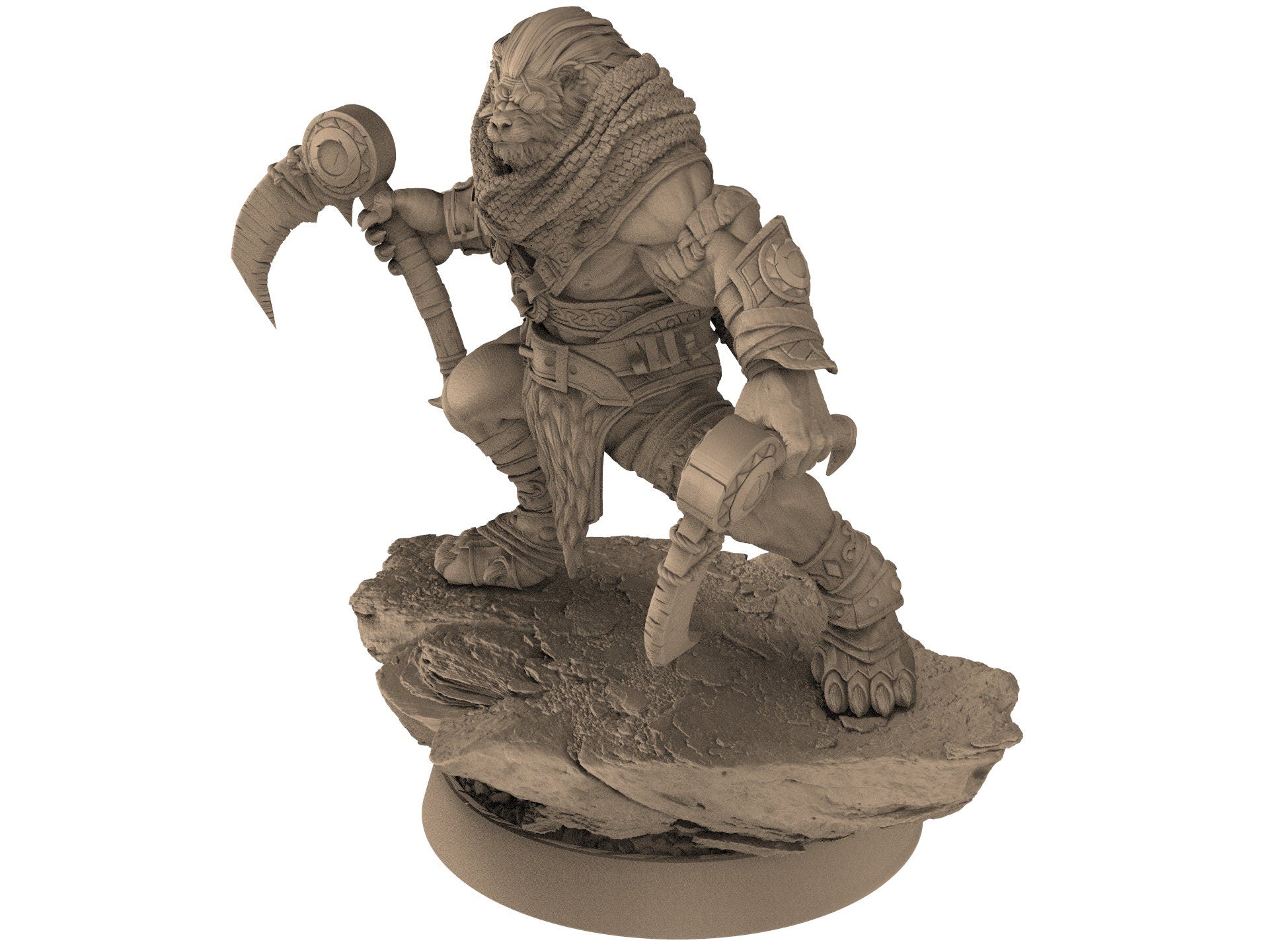 Lion kingdom - King Ghostfang - The Kings of Karmaaz, daybreak miniatures, for Wargames, Pathfinder, Dungeons & Dragons