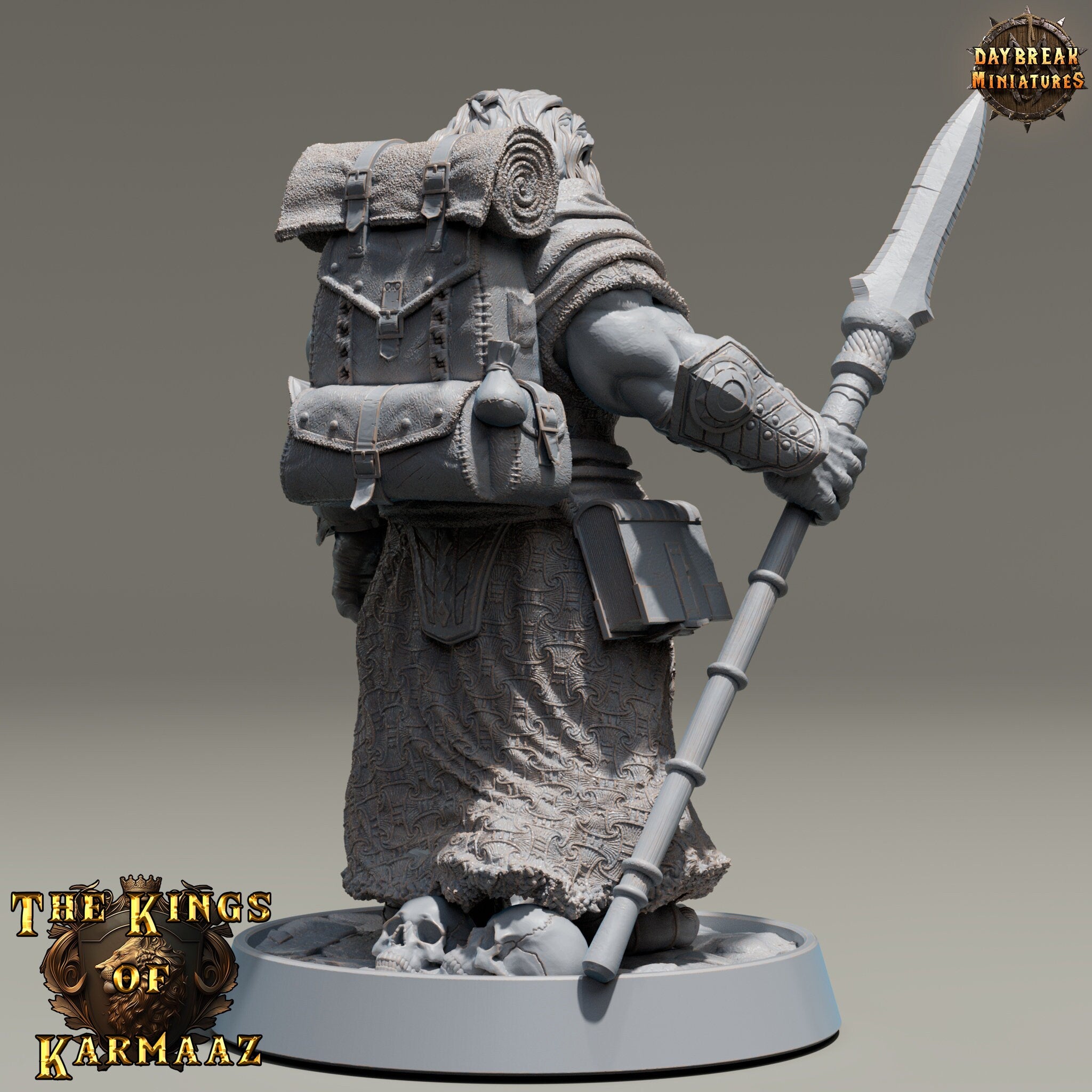 Lion kingdom - King Wayfarer - The Kings of Karmaaz, daybreak miniatures, for Wargames, Pathfinder, Dungeons & Dragons