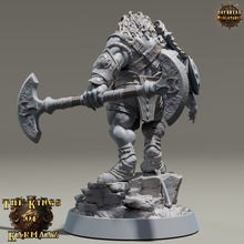 Charger l&#39;image dans la galerie, Lion kingdom - King Emmering - The Sharptails of Hacksaw River, daybreak miniatures, for Wargames, Pathfinder, Dungeons &amp; Dragons
