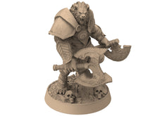 Charger l&#39;image dans la galerie, Lion kingdom - King Heartrender - The Kings of Karmaaz, daybreak miniatures, for Wargames, Pathfinder, Dungeons &amp; Dragons
