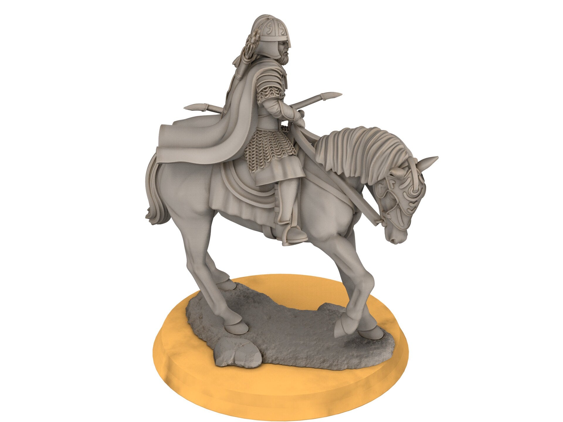 Rohan - West Human Outriders Mounted, Knight of Rohan, the Horse-lords, rider of the mark, minis for wargame D&D, Lotr...