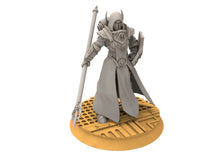 Charger l&#39;image dans la galerie, Battle Sister - Silver Guards Squad with spears, assassins, cult death, sorority, crusade battle
