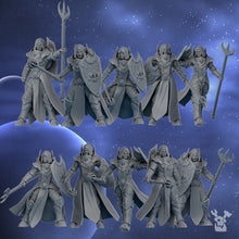 Charger l&#39;image dans la galerie, Battle Sister - Silver Guards Squad with spears, assassins, cult death, sorority, crusade battle
