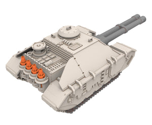 Military - Rakujitsu: Furtive Tank Killer - A Relic of Damocles' Conquest, imperial, post-apocalyptic empire, usable for tabletop wargame