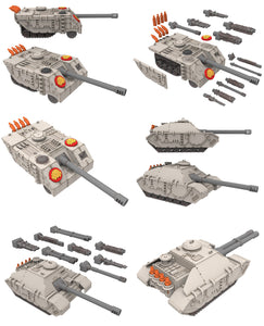 Military - Rakujitsu: Furtive Tank Killer - A Relic of Damocles' Conquest, imperial, post-apocalyptic empire, usable for tabletop wargame
