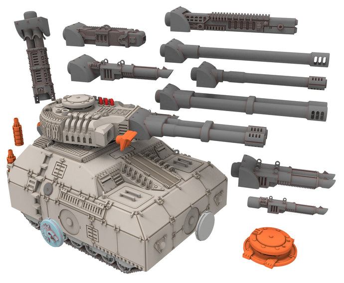 Military - Suneemon Heavy Tank - A Relic of Damocles' Conquest, imperial, post-apocalyptic empire, usable for tabletop wargame