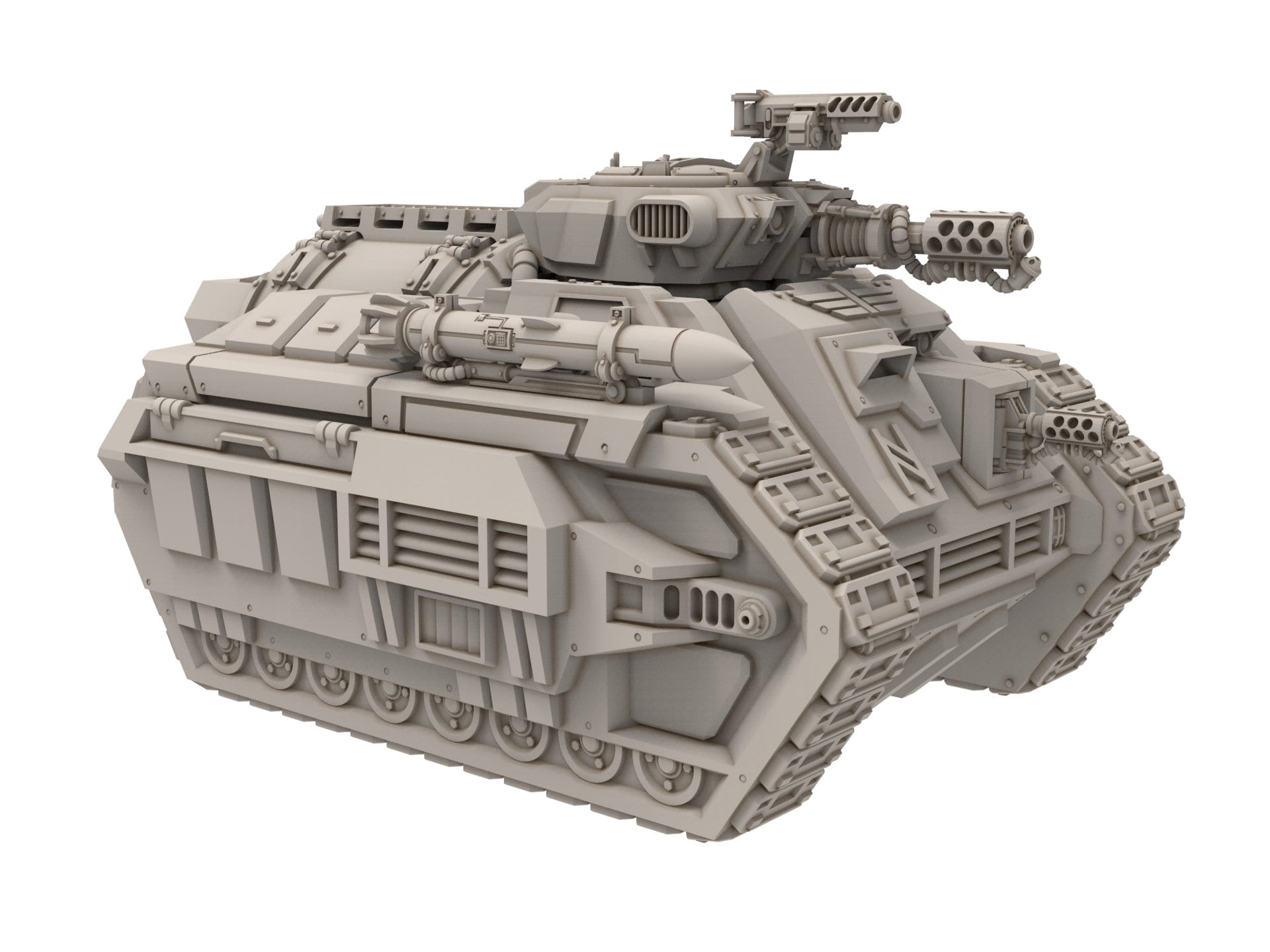 Rundsgaard - Hell Flamer Battle Tank, imperial infantry, post-apocalyptic empire, usable for tabletop wargame.