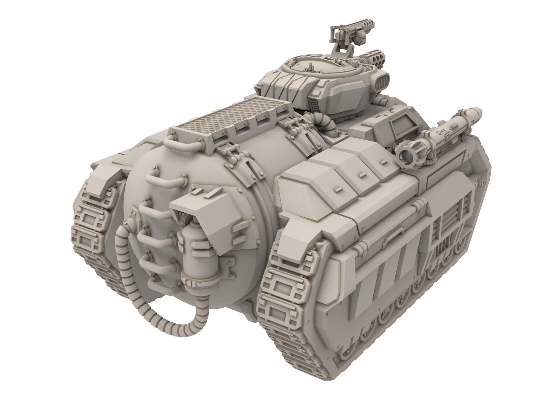 Rundsgaard - Hell Flamer Battle Tank, imperial infantry, post-apocalyptic empire, usable for tabletop wargame.